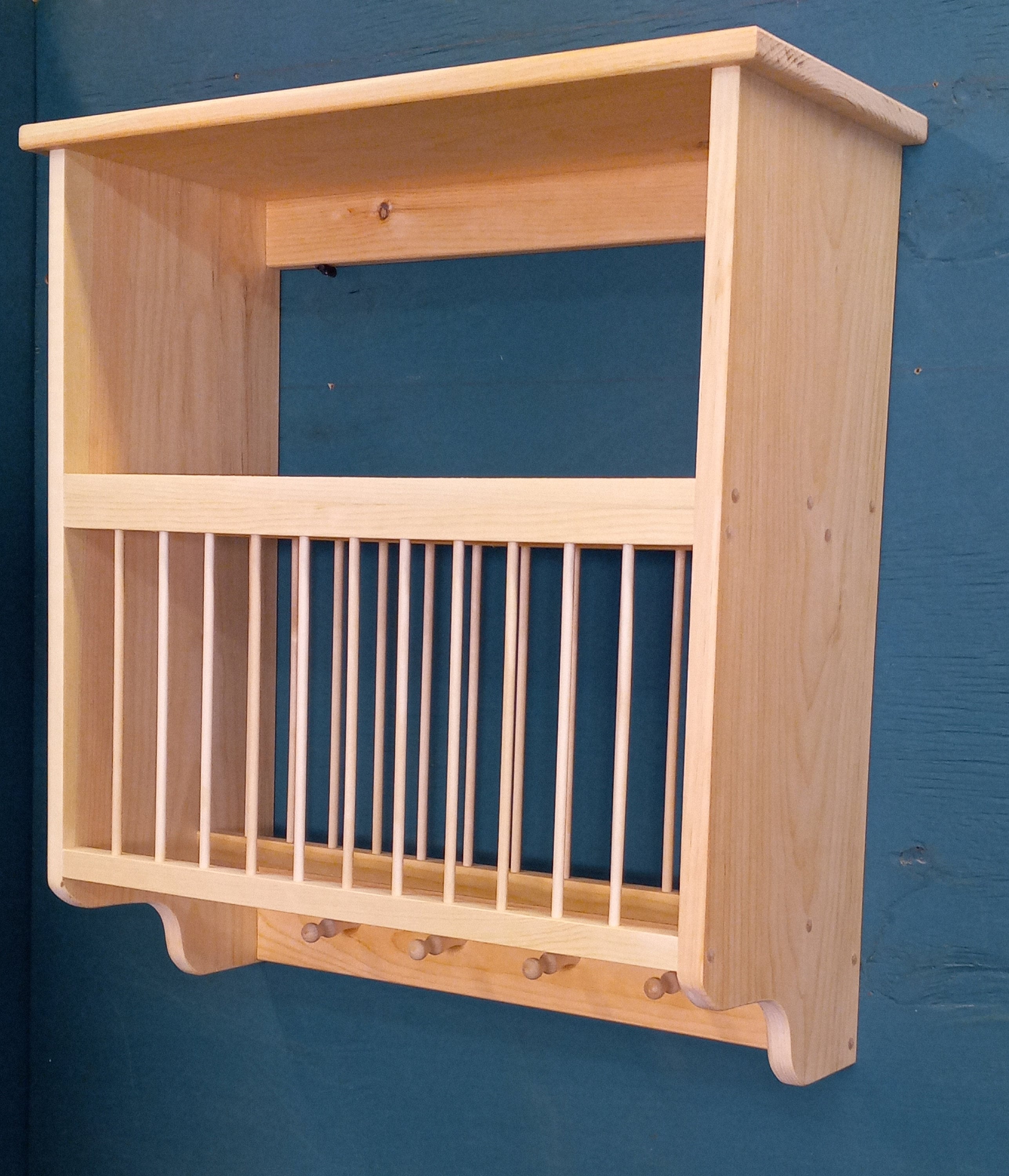 CUSTOM WOOD PLATE RACKS, CABINET, SHELVING, KITCHEN ORGANIZER PIE SAFE ...
